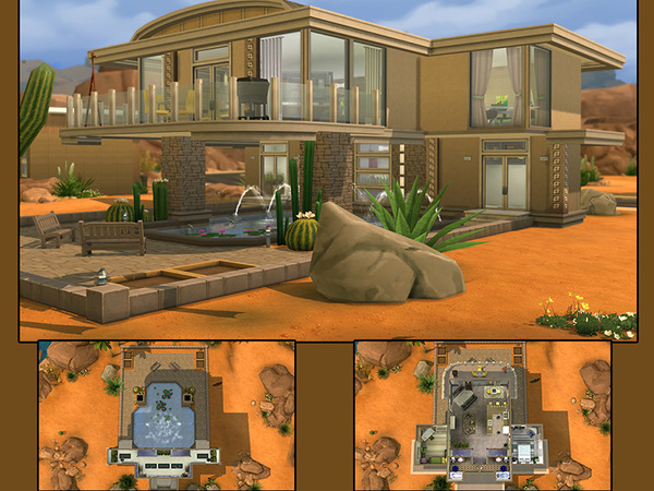  The Sims Resource: Cactus Garden house by Matomibotaki