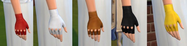  Mod The Sims: Fingerless Gloves by Moicom