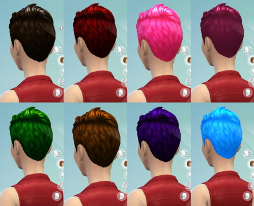  Darkiie Sims 4: 9 Non default Hair recolors
