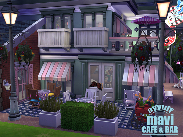  The Sims Resource: Mavi Cafe&Bar by Ayyuff