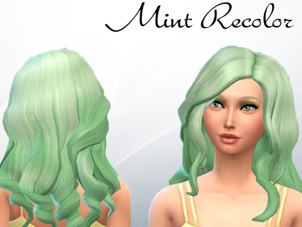  The Sims Resource: Curly Mint recolore by KA Sims