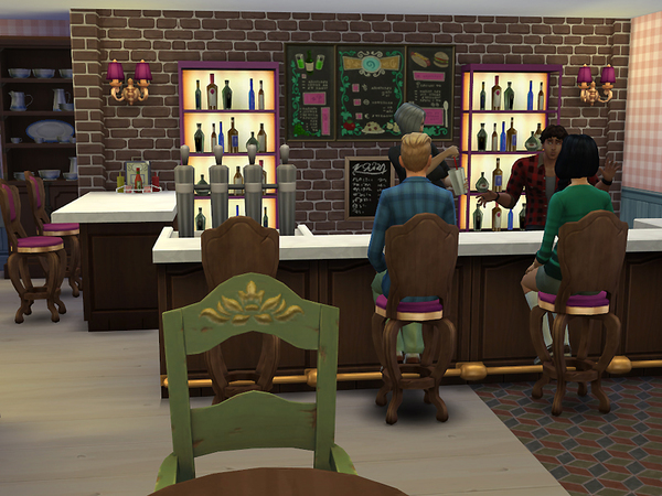  The Sims Resource: Mavi Cafe&Bar by Ayyuff