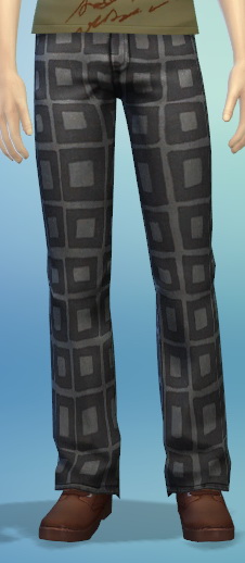  The simsperience: 6 Male Bootcut Jeans Recolors
