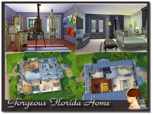  The Sims Resource: Gorgeous Florida Home by Evanell