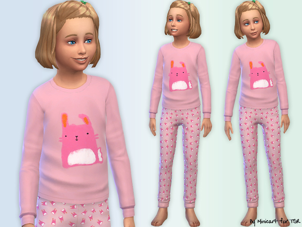  The Sims Resource: Bunny Pyjamas by minicart