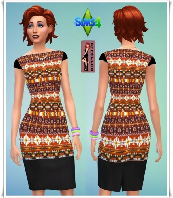  Annett`s Sims 4 Welt: Dresses Atzteke