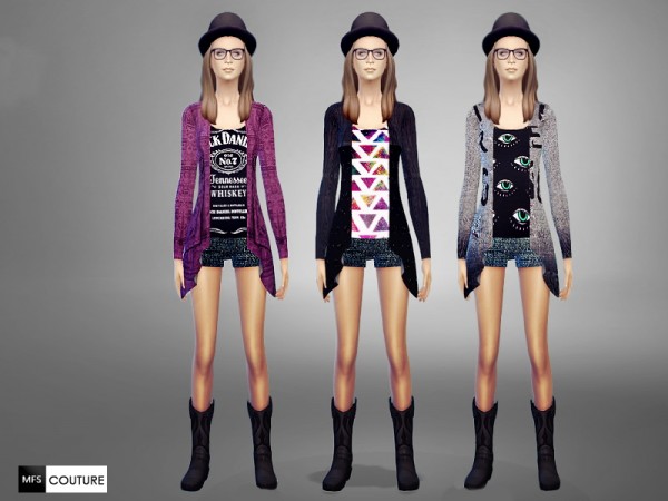  MissFortune Sims: Hipster Outfits