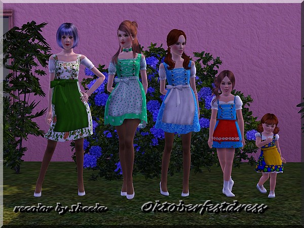  Akisima Sims Blog: Oktoberfest dress recolor