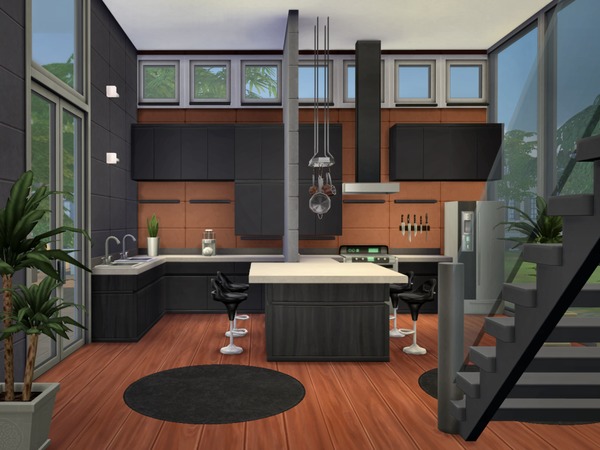 The Sims Resource: Elements residential home by Chemy • Sims 4 Downloads