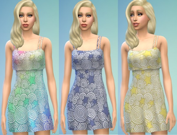  The simsperience: 3 Flutter Dresses Recolors
