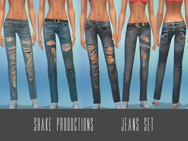  The Sims Resource: Jeans set by ShakeProductions