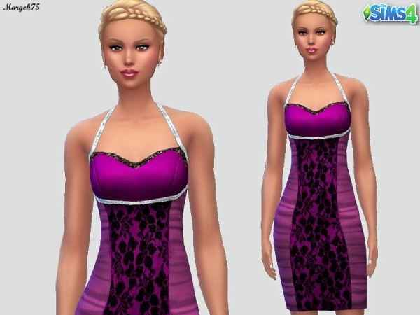  Sims 3 Addictions: Purple Rain Dress by Margies Sims