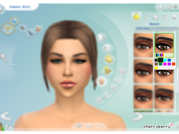  The Sims Resource: Long eyelashes by Cherry Berry Sims