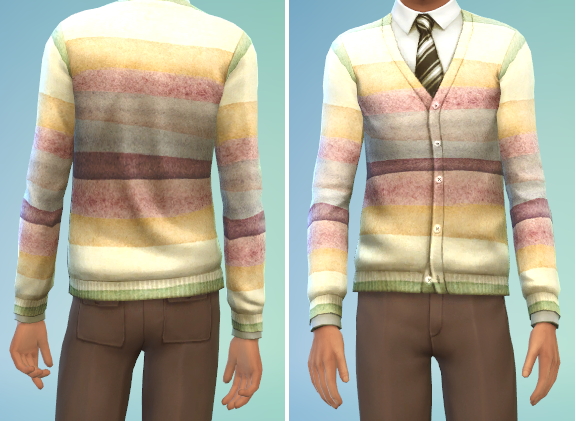  The simsperience: 6 Male Cardigans
