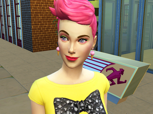  The Sims Resource: Watermelon eyeliner by Pinkzombiecupcake