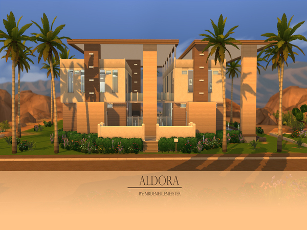  The Sims Resource: Aldora residential lot by MrDemeulemeester