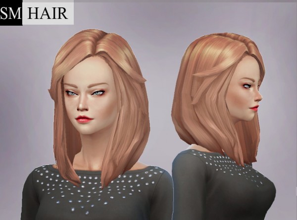  Simmaniacos: Hair MedWavySwepSoft   edit mesh and new 8 textures