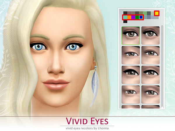  The Sims Resource: Vivid Eyes by Lhonnas