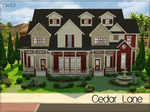  The Sims Resource: Cedar Lane house by Jaws3