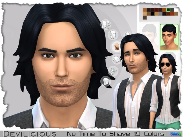  The Sims Resource: No Time To Shave Stubly Beard by Devilicious