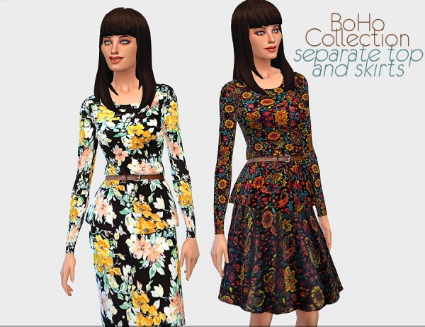  Ecoast: BoHo collection top and skirt