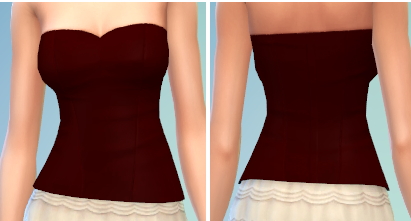  The simsperience: 5 Tube Sweetheart Tops