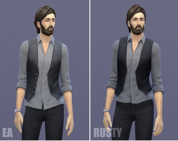  Rusty Nail: Shirt rolled vest 2 retextured