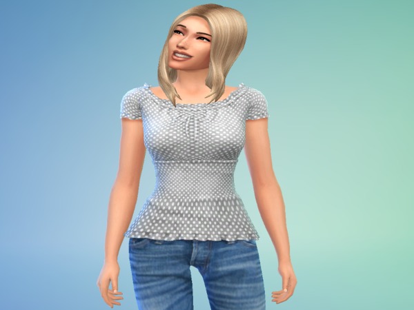  The Sims Resource: Top Polka Set by Simsoertchen