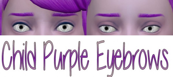  Stars Sugary Pixels: Purple eywbrows for kids