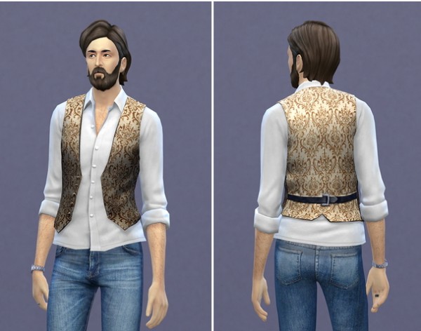  Rusty Nail: Shirt rolled vest 2 retextured