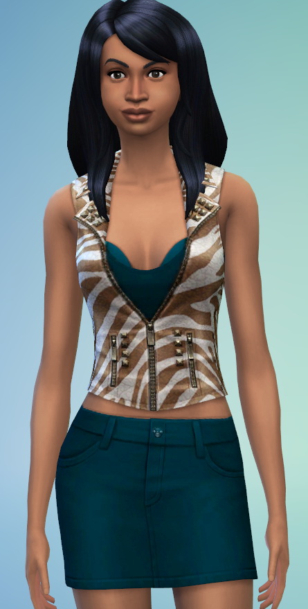  The simsperience: Leather Top and Mini Skirt