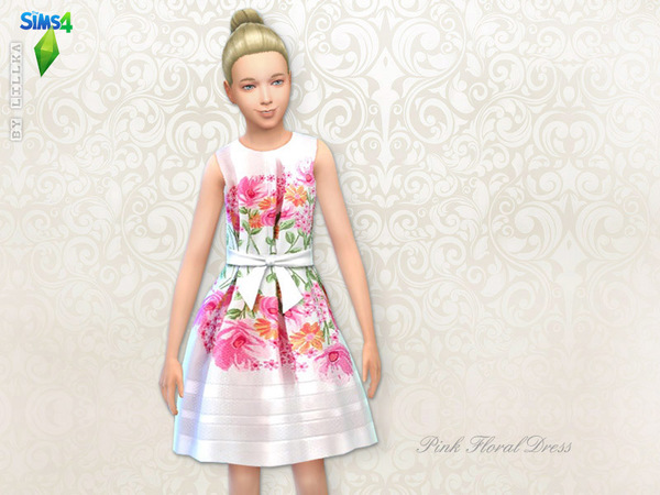  The Sims Resource: Floral Dresses Set by Lillka