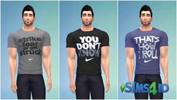  The Sims 4 ID: T shirts for him