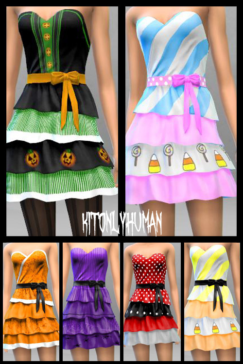  KitOnlyHuman: Halloween Party Dresses