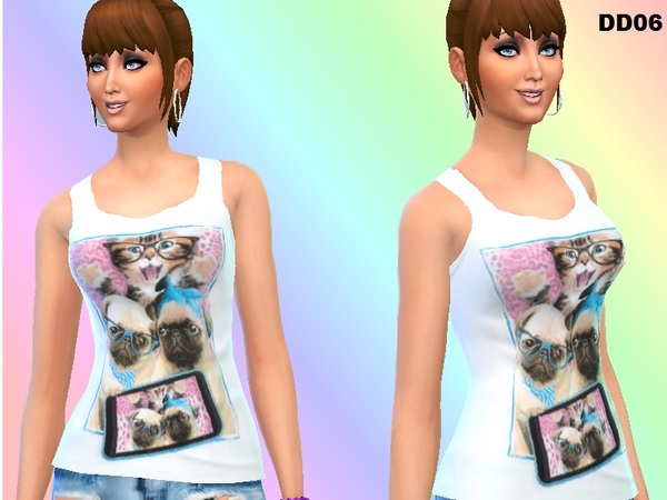  The Sims Resource: Cute tank sets by DivaDelic06