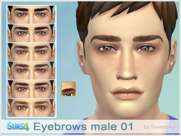 Sims by Severinka: Eyebrow for male 01