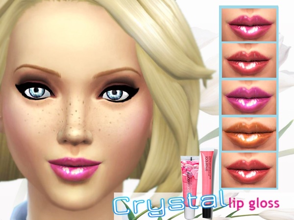 The Sims Resource: Crystal Lipgloss by Pinkzombiecupcake