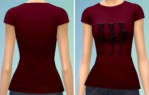  The simsperience: 4 T Shirts recolors