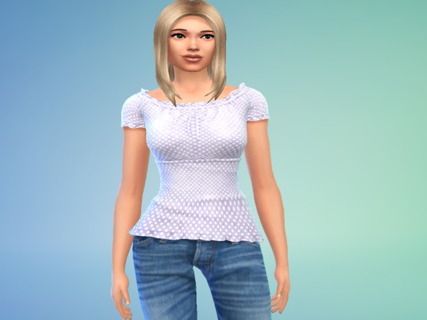  The Sims Resource: Top Polka Set by Simsoertchen