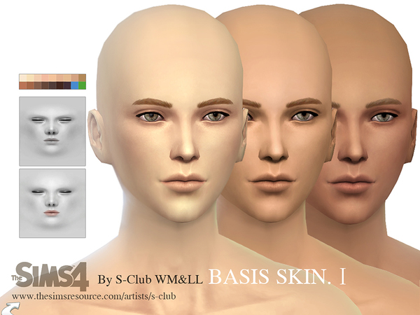  The Sims Resource: WMLL thesims4 BASSIS skintones I by S Club