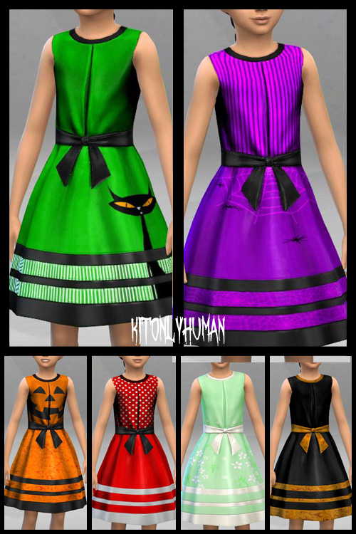  KitOnlyHuman: Halloween Dresses