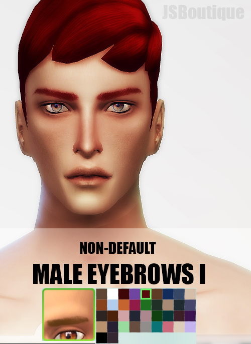  JS Boutique: Non Default Male Eyebrows