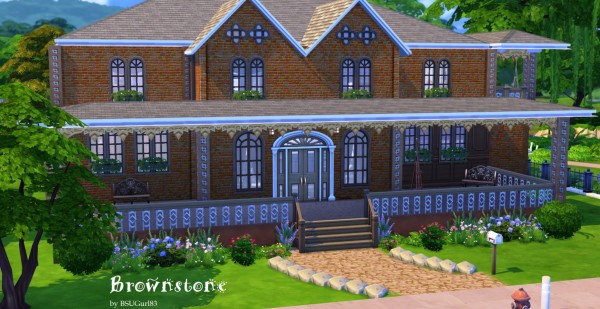  Mod The Sims: A Charming Split Level Brownstone Home by BSUGurl83