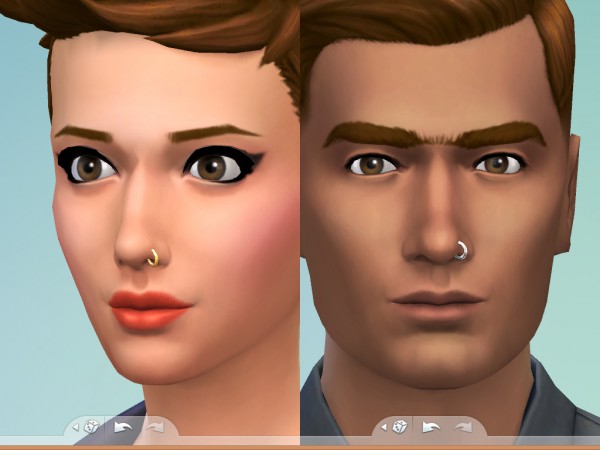  Mod The Sims: Nose Ring by Snaitf