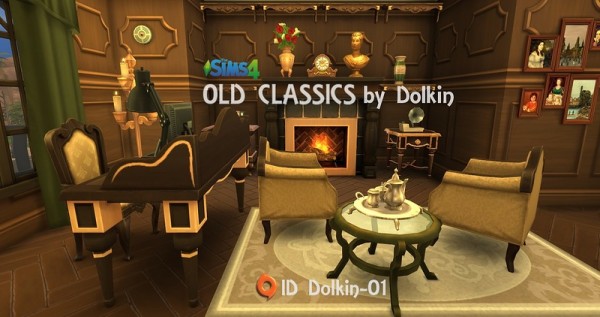  Ihelen Sims: Old classics study room by Dolkin