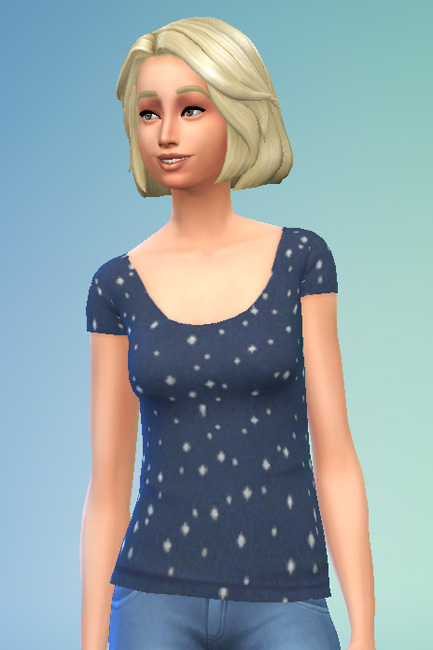 Blackys Sims 4 Zoo: Solid Blue dots top