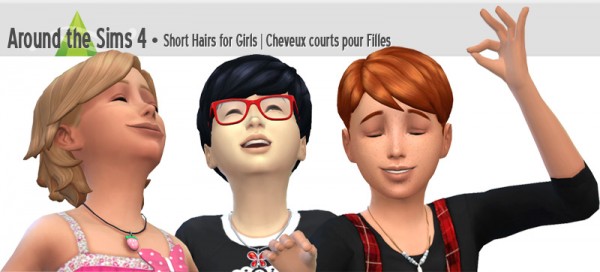 Around The Sims 4: Short Hairs for girls