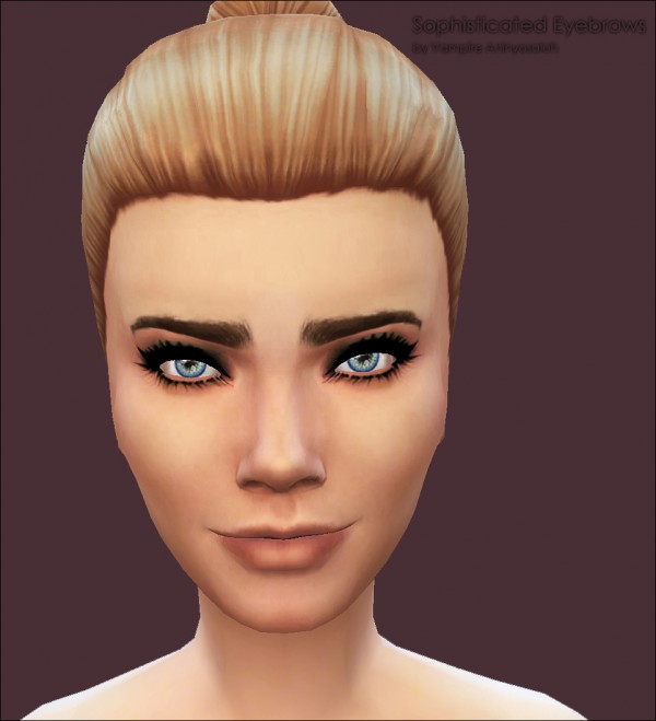  Mod The Sims: Sophisticated Eyebrows  non default  by Vampire aninyosaloh