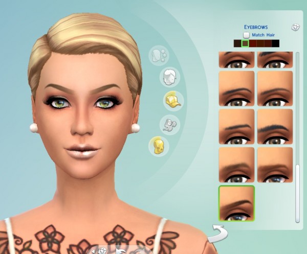  Mod The Sims: Ombre Brows by Cloud9sims