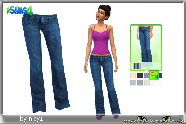  Blackys Sims 4 Zoo: Jeans Blue 3 by Nicy1